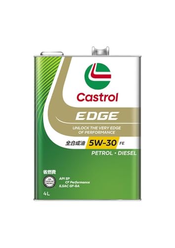 Castrol(カストロール) エンジンオイル EDGE 5W-30 API SP 4L 4輪ガソリン/ディーゼル車両用 全合成油